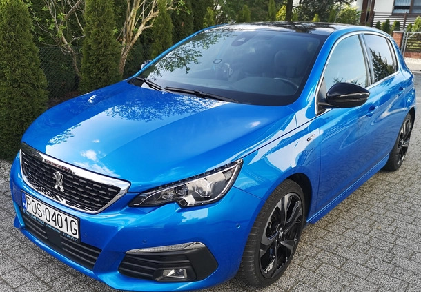 Peugeot 308 cena 75900 przebieg: 49000, rok produkcji 2020 z Odolanów małe 106